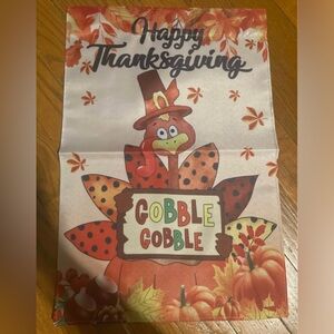 Garden Flag Thanksgiving 12" x 18" NWOT